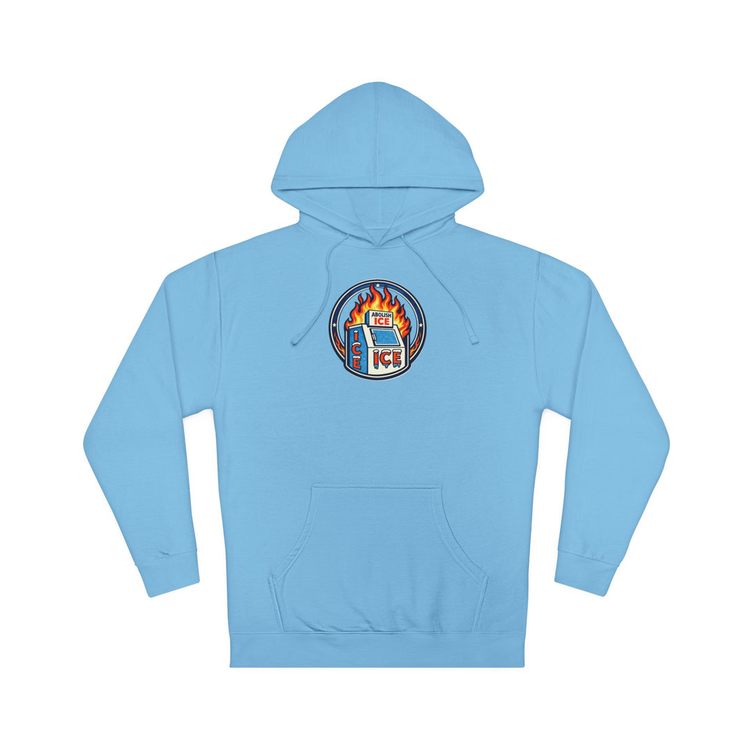 ABOLISH ICE On Fire - Unisex Pullover Hoodie