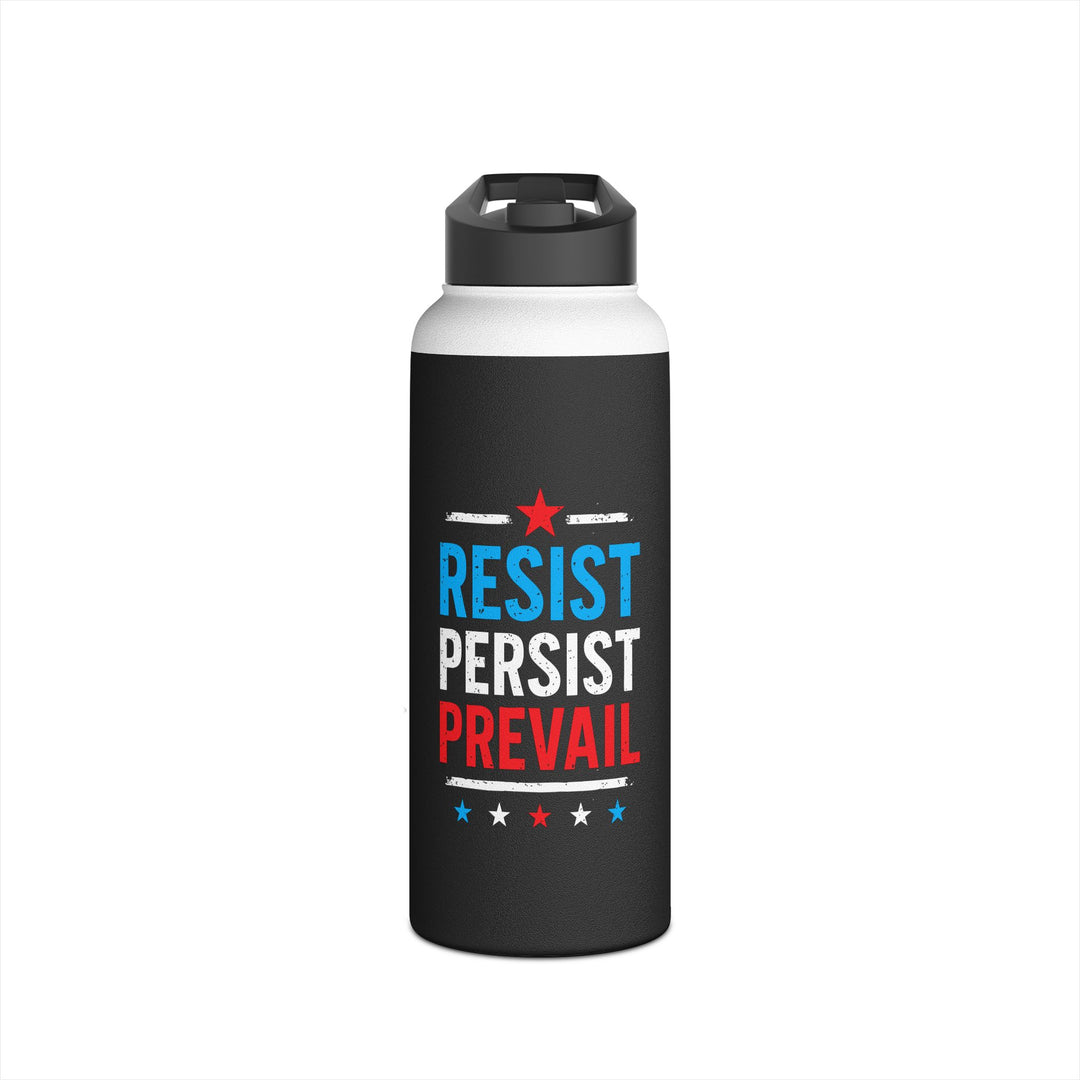 Resist Persist Prevail - Stainless Steel Water Bottle - Standard Lid