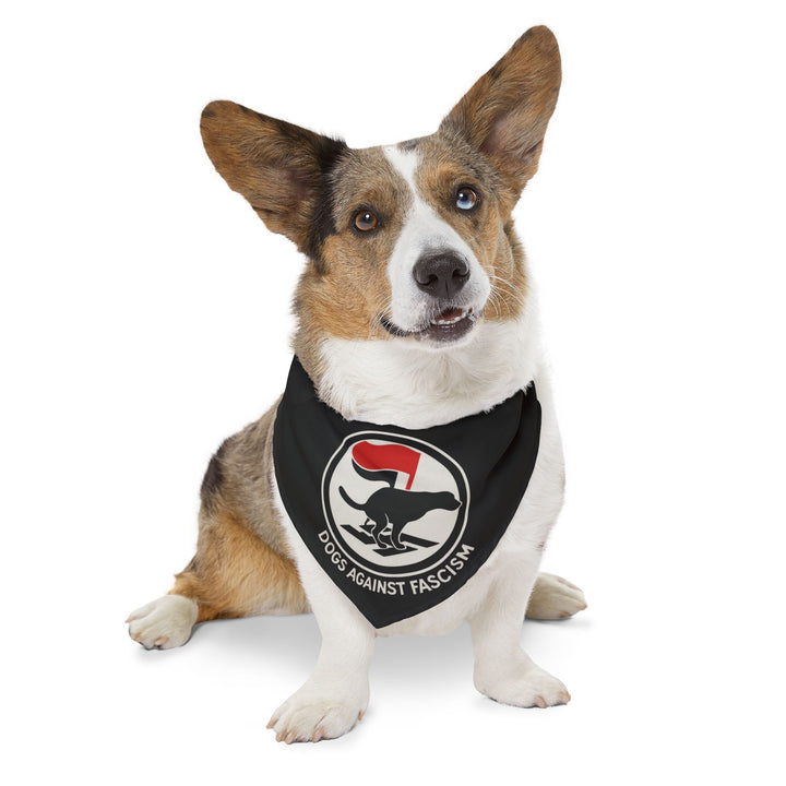 Dogs Against Fascism – Pet Bandana Collar (Clip-On)
