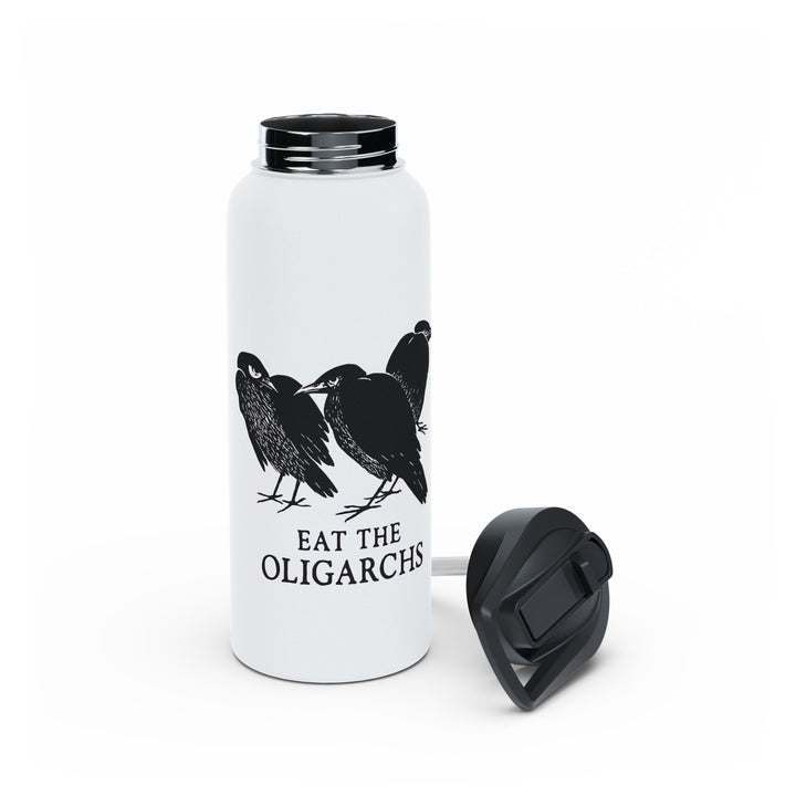 Eat the Oligarchs Crow – Stainless Steel Water Bottle