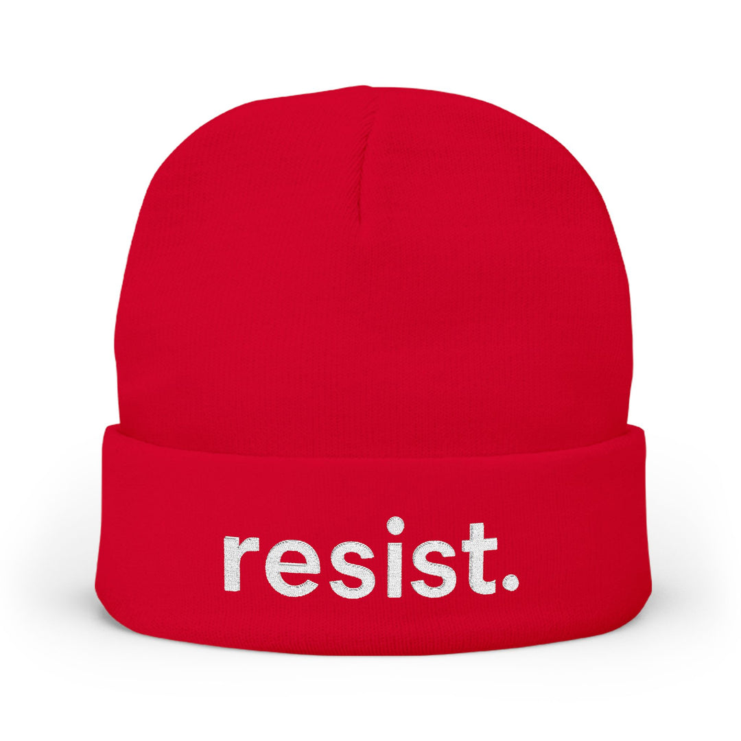 Resist. – Embroidered Knit Beanie