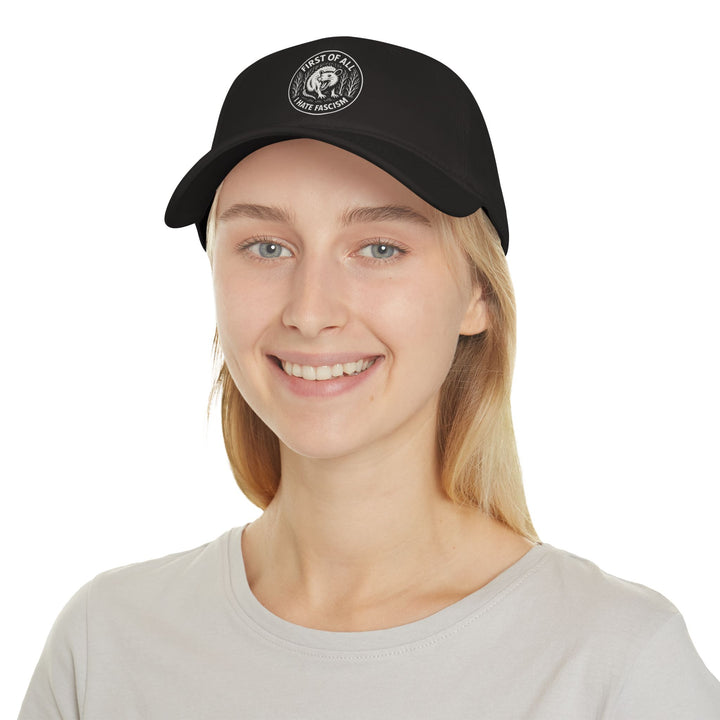 First of All I Hate Fascism Opossum – Cotton Baseball Cap