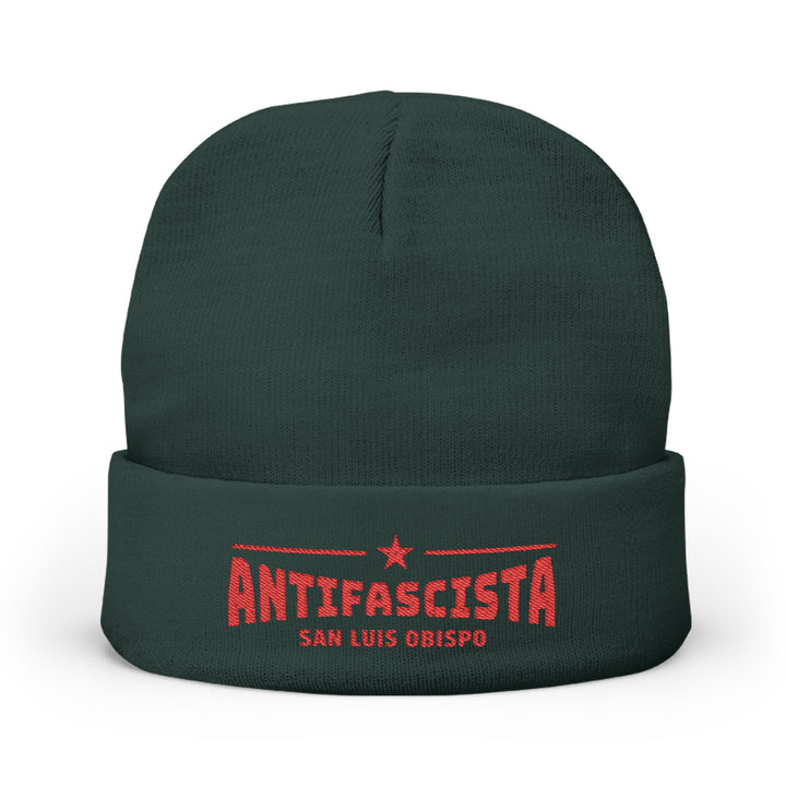 Antifascista San Luis Obispo - Embroidered Knit Beanie