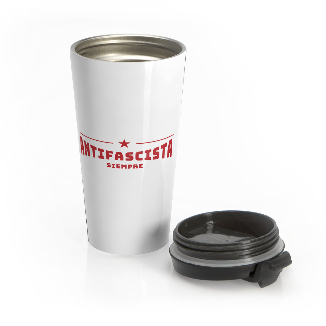 Antifascista Siempre Red Star – Stainless Steel Insulated Travel Tumbler, 15 oz
