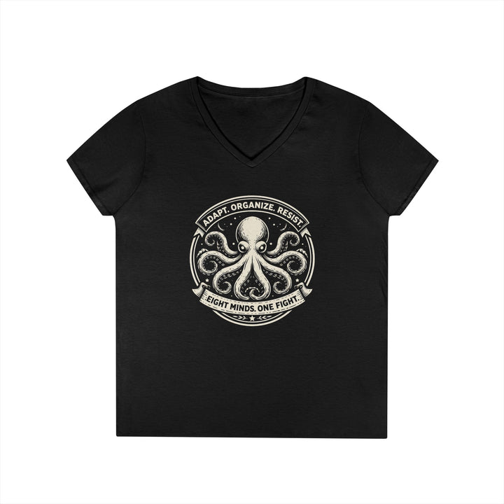 Adapt. Organize. Resist. Octopus – Women’s V-Neck T-Shirt