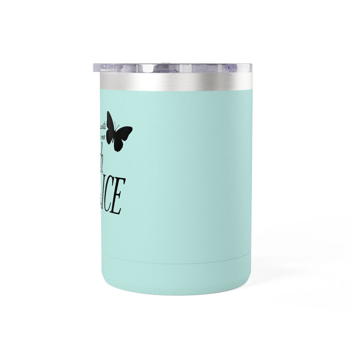 Migrants Welcome, Abolish ICE – Stainless Steel Travel Mug 15oz