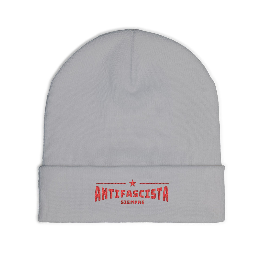 Antifascista Siempre  -  Anti-Fascism – Embroidered Knit Beanie