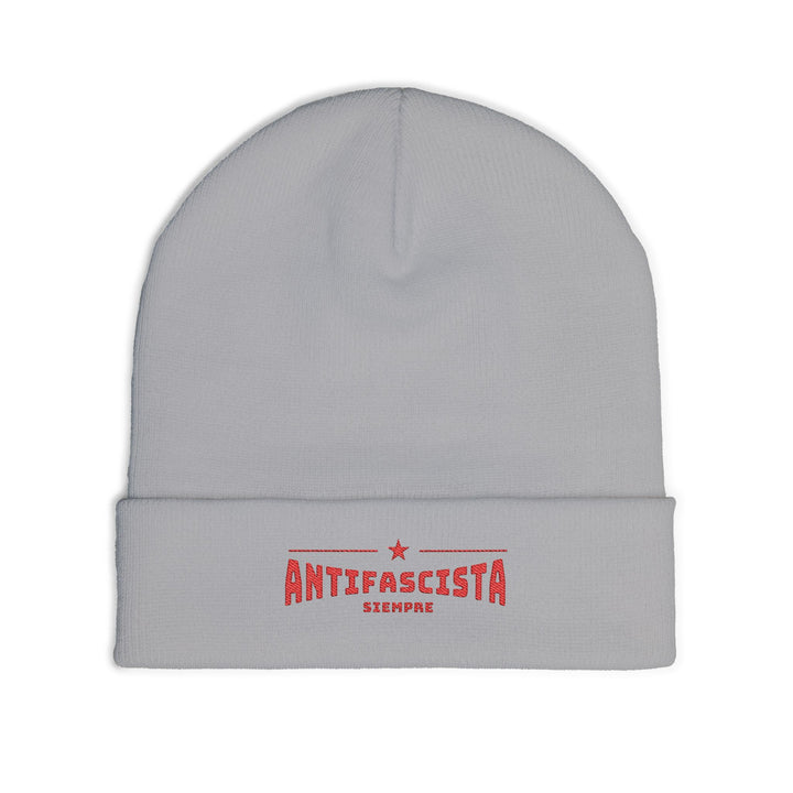 Antifascista Siempre  -  Anti-Fascism – Embroidered Knit Beanie