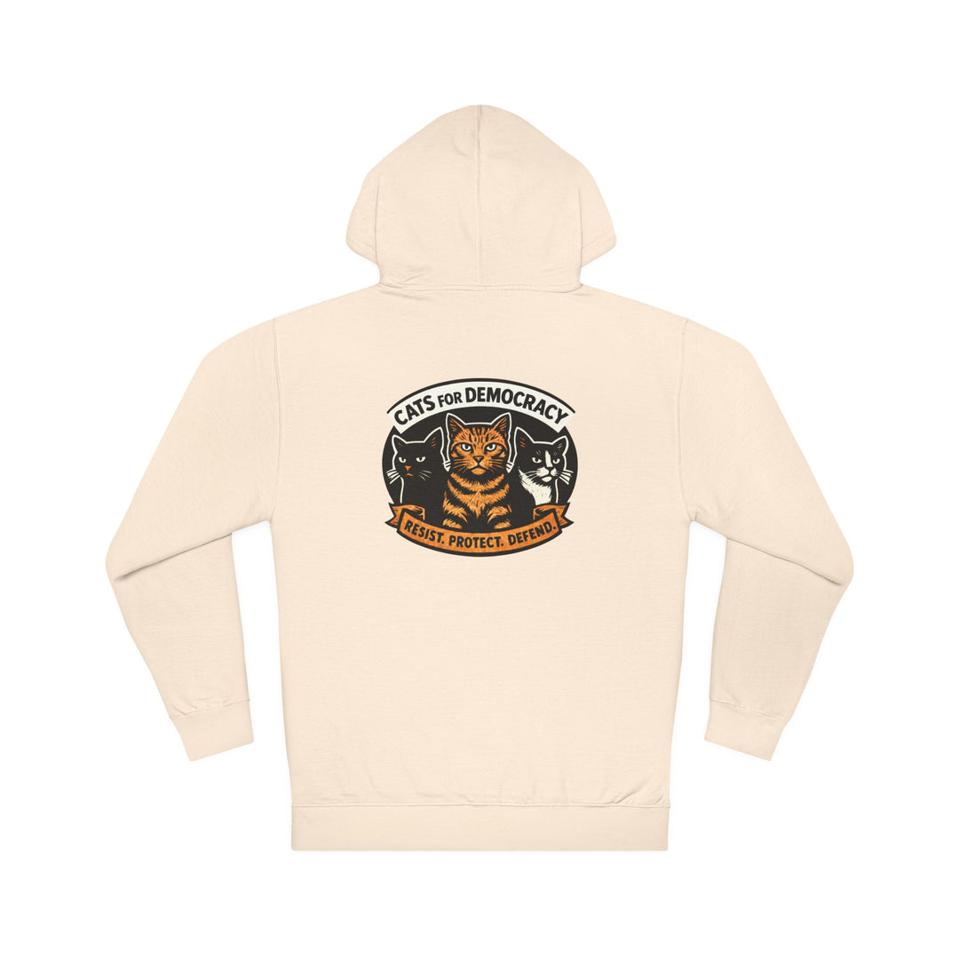 Cats for Democracy – Unisex Pullover Hoodie
