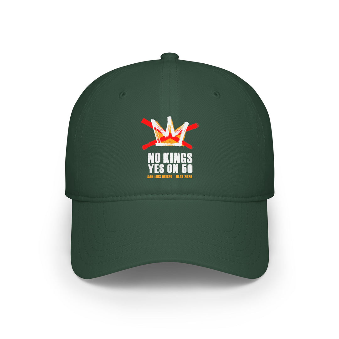 SLO No Kings – Yes on 50 Commemorative  - Cotton Baseball Cap