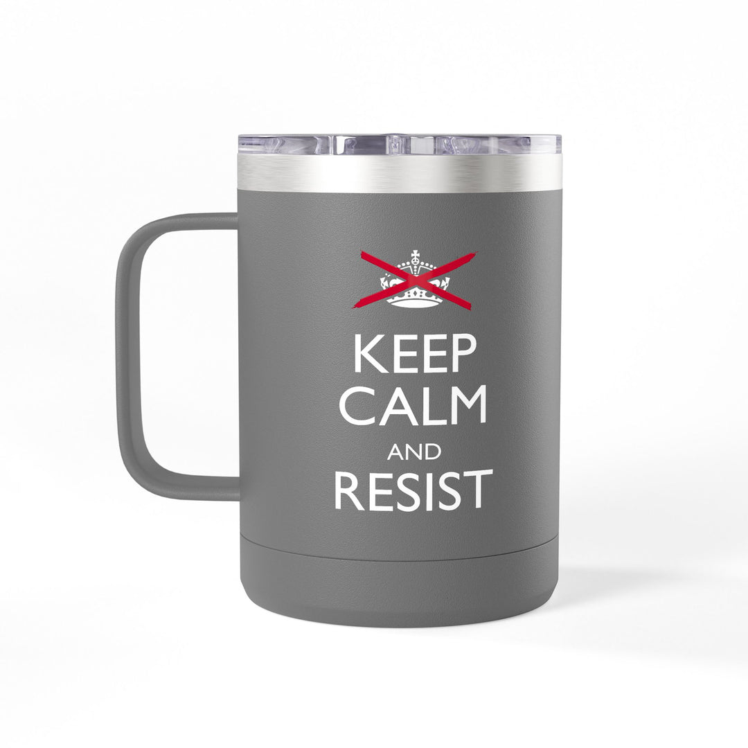 Keep Calm and Resist - Classic Graphic – Coffee Mug Tumbler, 15oz
