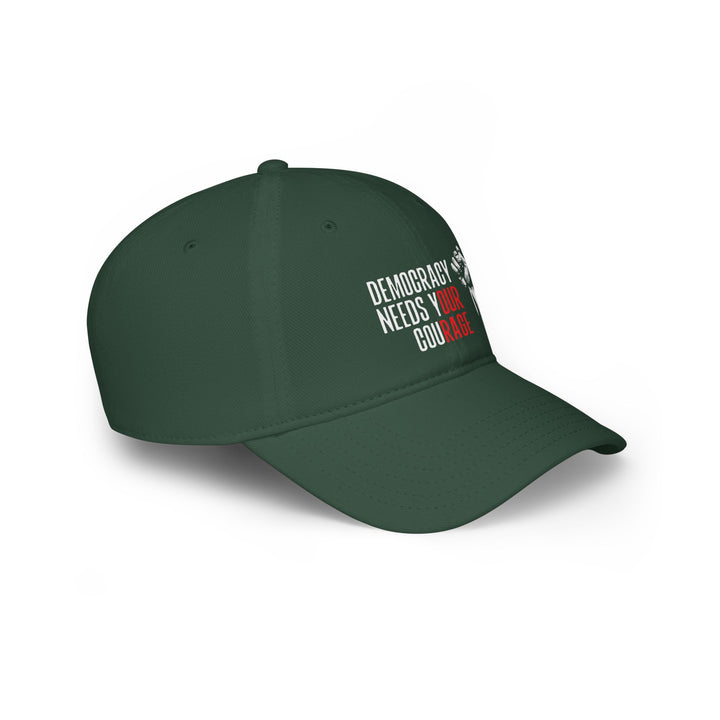 Democracy Needs Your Courage - Classic Graphic – Cotton Baseball Cap