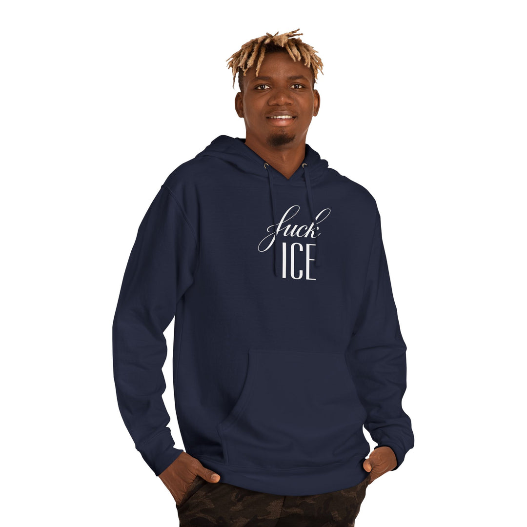 F*ck ICE Cursive Graphic – Unisex Pullover Hoodie