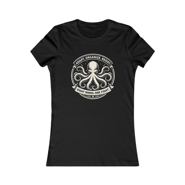 Adapt. Organize. Resist. Octopus – Women’s Fitted T-Shirt