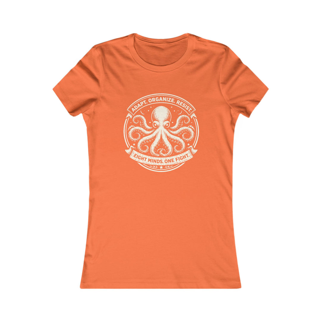Adapt. Organize. Resist. Octopus – Women’s Fitted T-Shirt