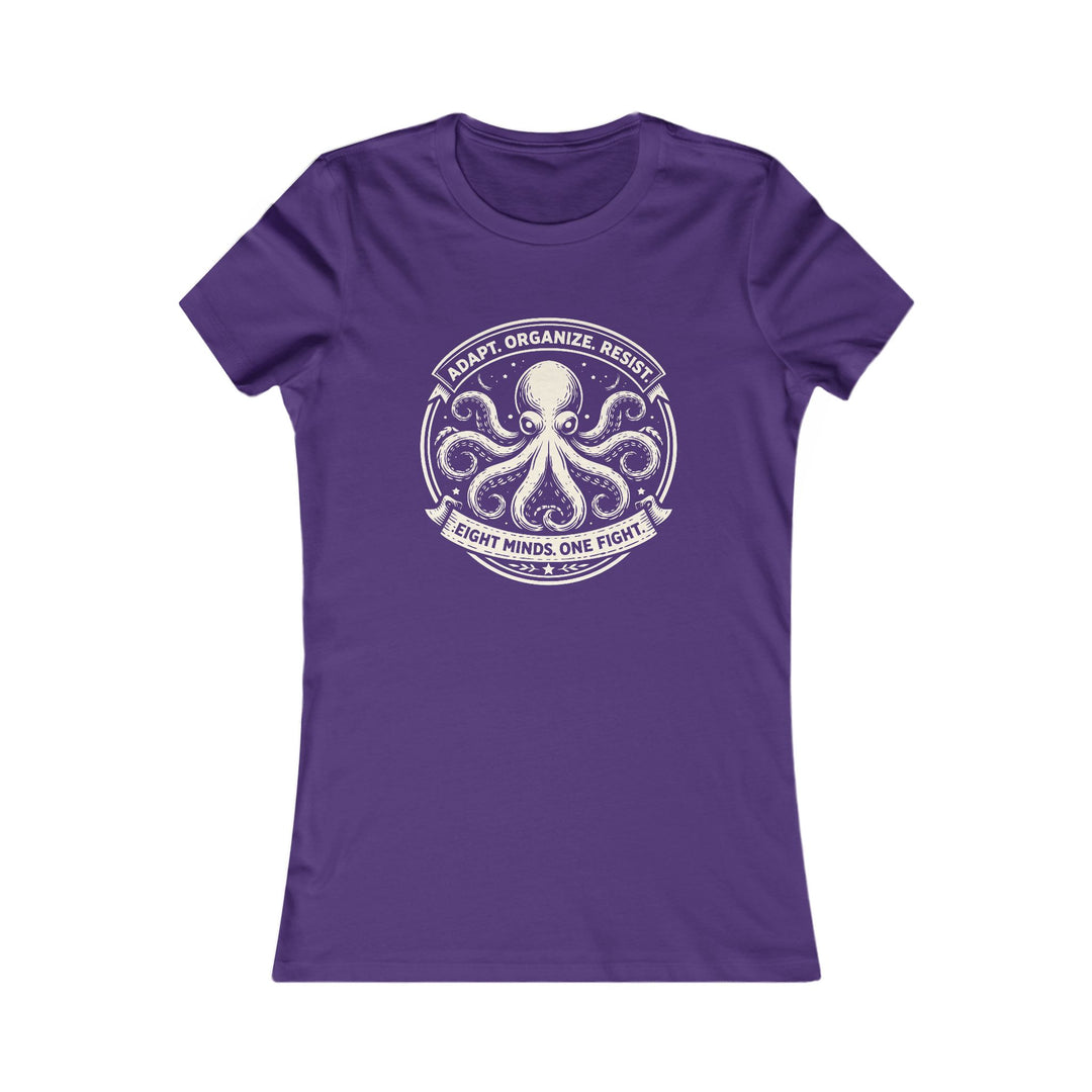 Adapt. Organize. Resist. Octopus – Women’s Fitted T-Shirt
