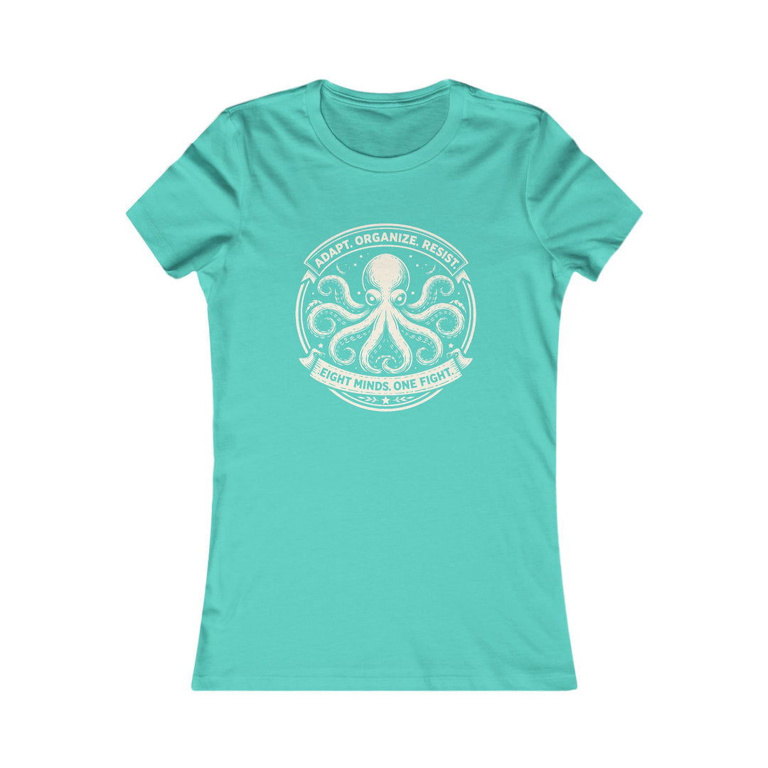 Adapt. Organize. Resist. Octopus – Women’s Fitted T-Shirt