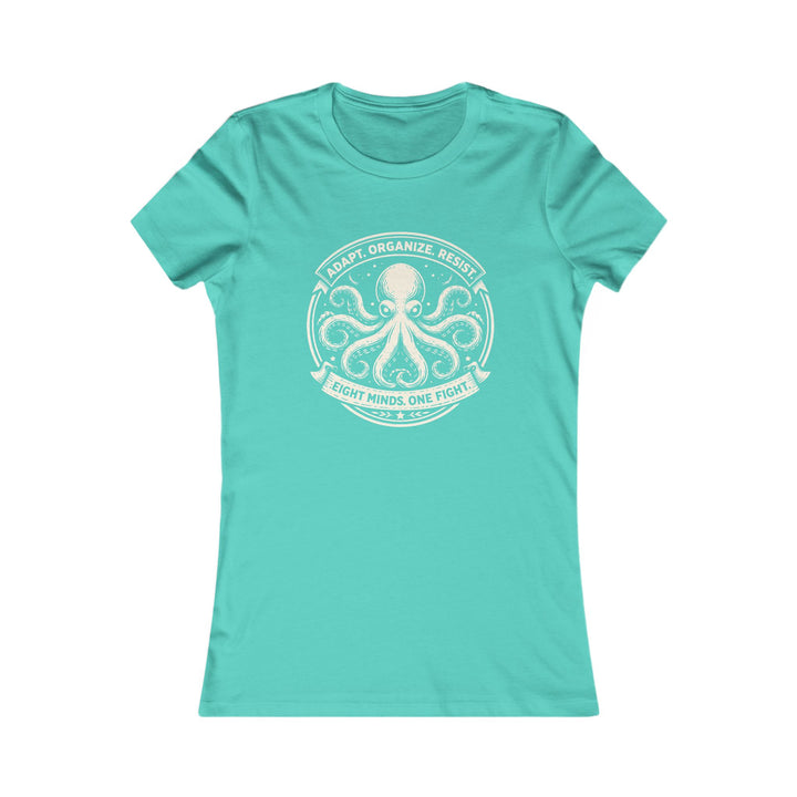 Adapt. Organize. Resist. Octopus – Women’s Fitted T-Shirt