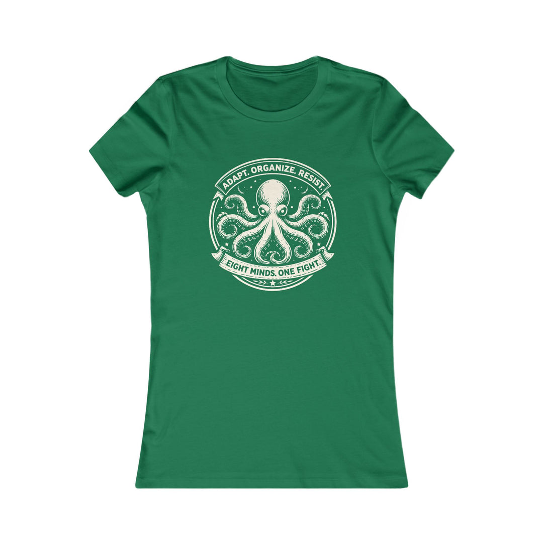 Adapt. Organize. Resist. Octopus – Women’s Fitted T-Shirt