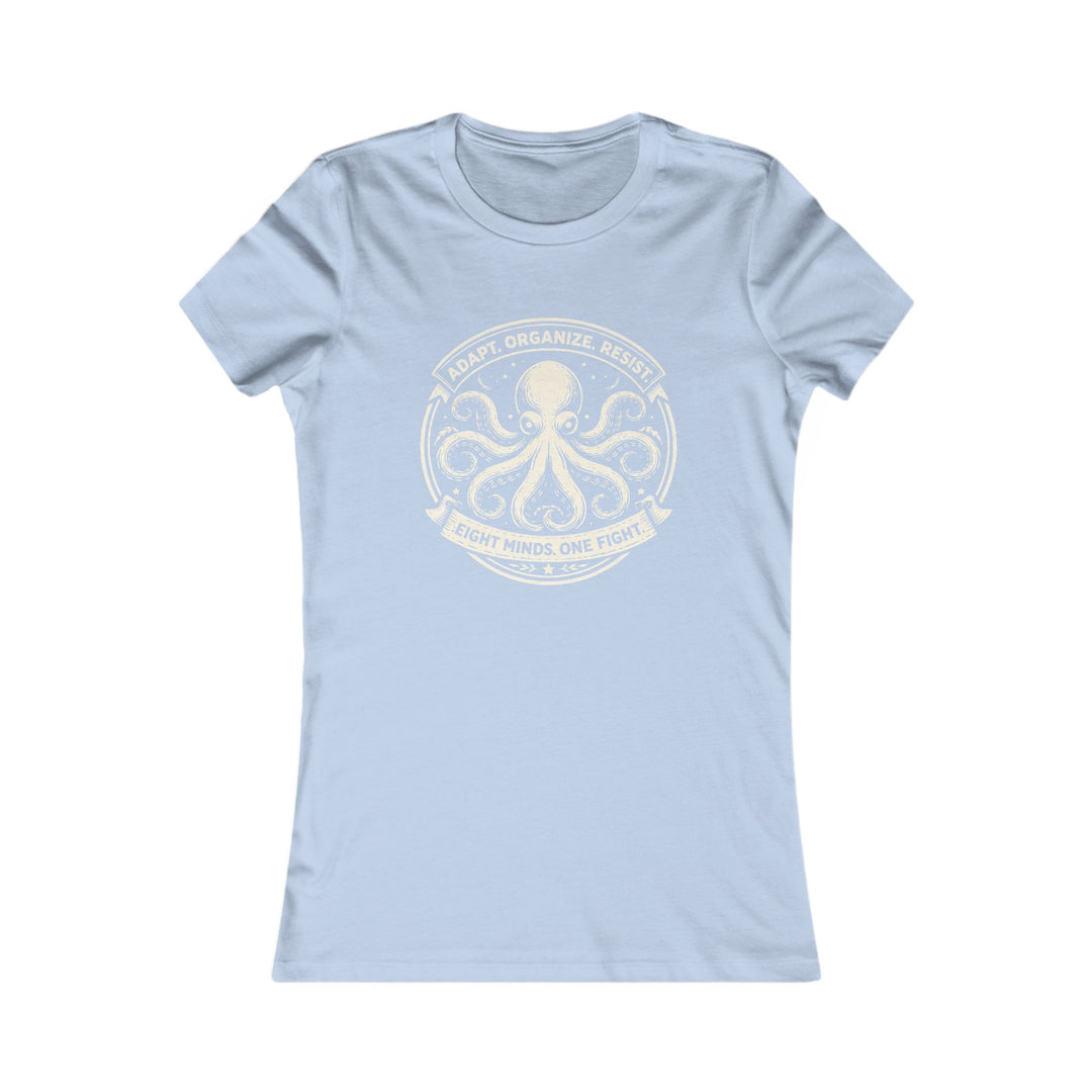 Adapt. Organize. Resist. Octopus – Women’s Fitted T-Shirt