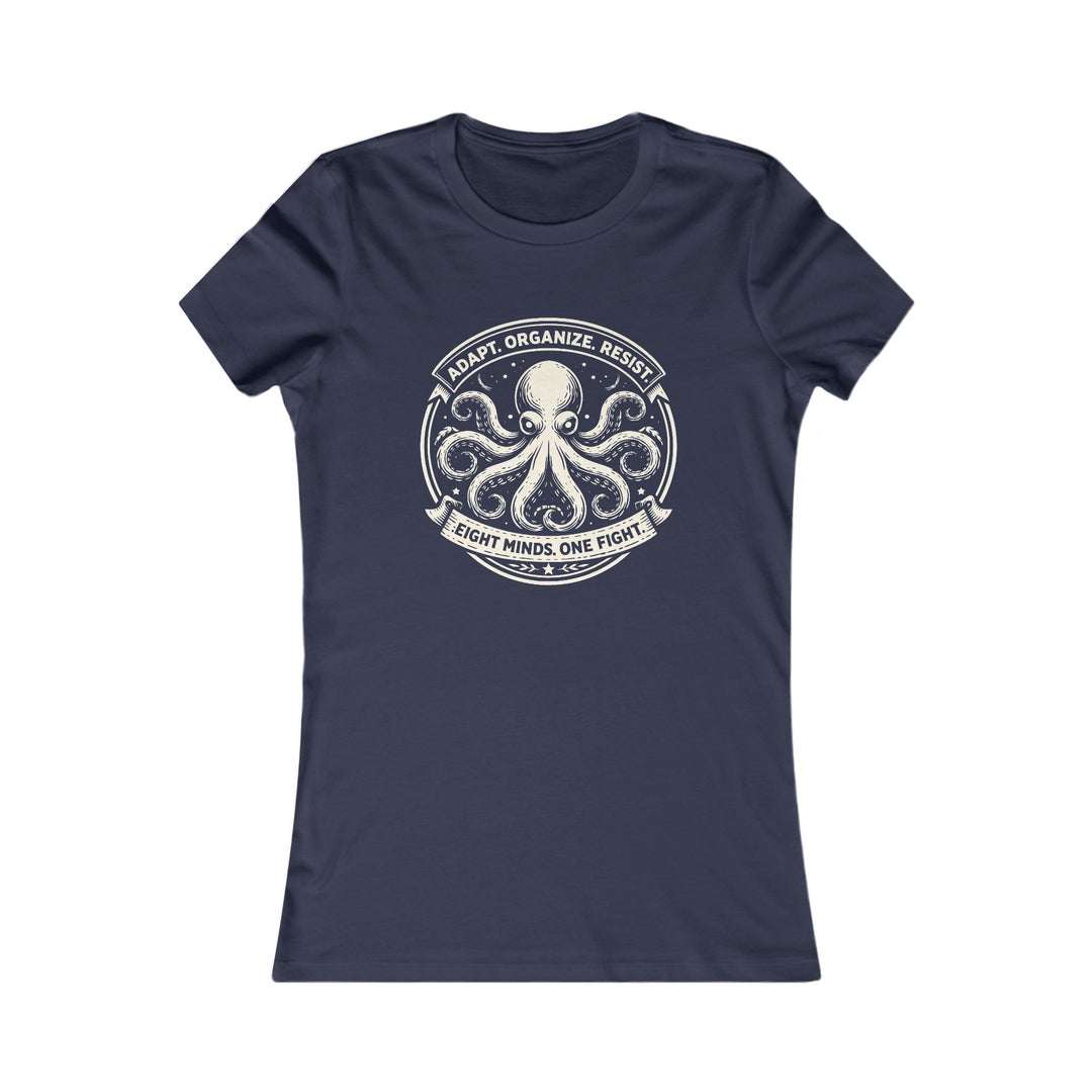 Adapt. Organize. Resist. Octopus – Women’s Fitted T-Shirt