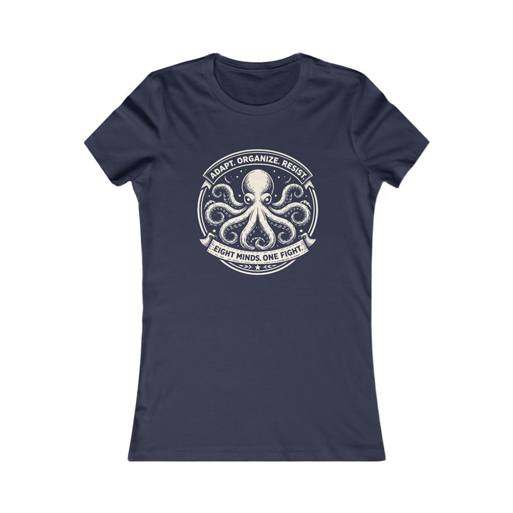 Adapt. Organize. Resist. Octopus – Women’s Fitted T-Shirt