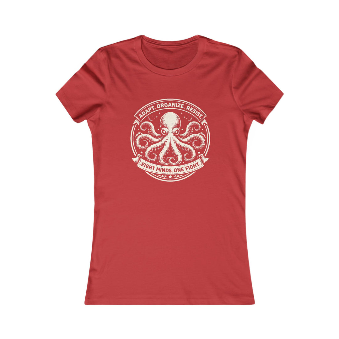 Adapt. Organize. Resist. Octopus – Women’s Fitted T-Shirt