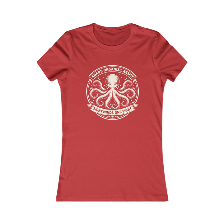 Adapt. Organize. Resist. Octopus – Women’s Fitted T-Shirt