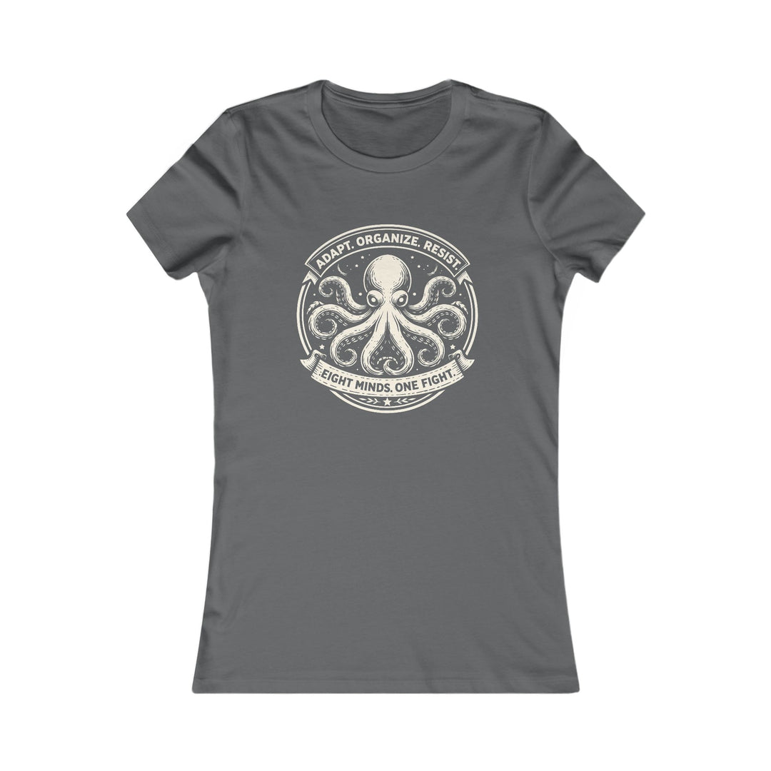 Adapt. Organize. Resist. Octopus – Women’s Fitted T-Shirt