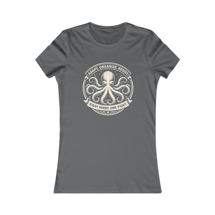 Adapt. Organize. Resist. Octopus – Women’s Fitted T-Shirt