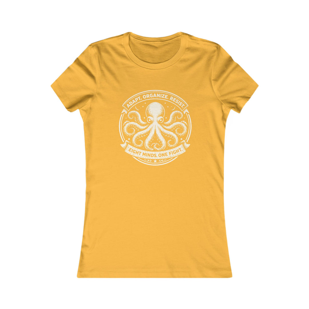 Adapt. Organize. Resist. Octopus – Women’s Fitted T-Shirt
