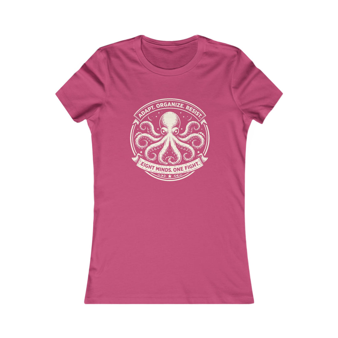 Adapt. Organize. Resist. Octopus – Women’s Fitted T-Shirt