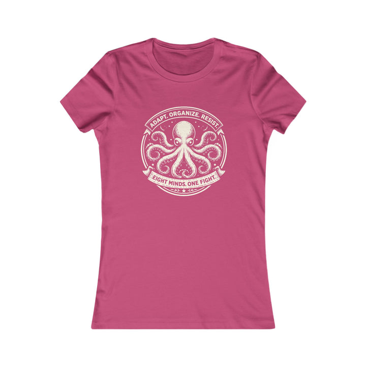 Adapt. Organize. Resist. Octopus – Women’s Fitted T-Shirt