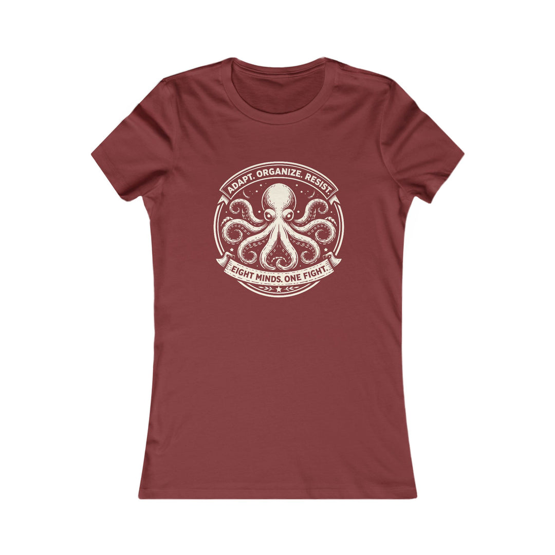 Adapt. Organize. Resist. Octopus – Women’s Fitted T-Shirt