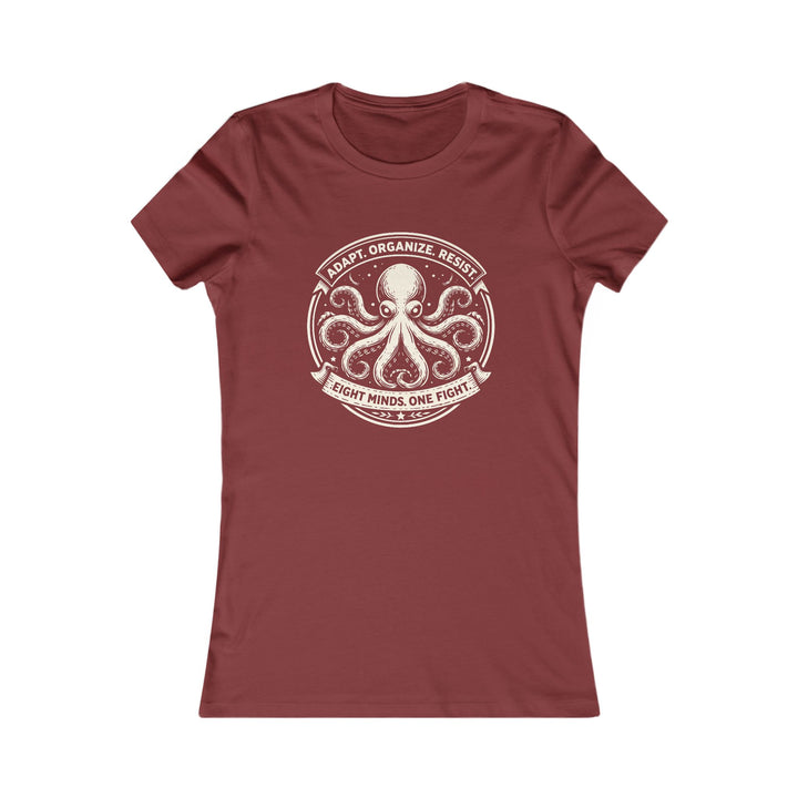 Adapt. Organize. Resist. Octopus – Women’s Fitted T-Shirt