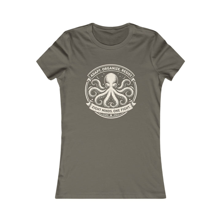 Adapt. Organize. Resist. Octopus – Women’s Fitted T-Shirt