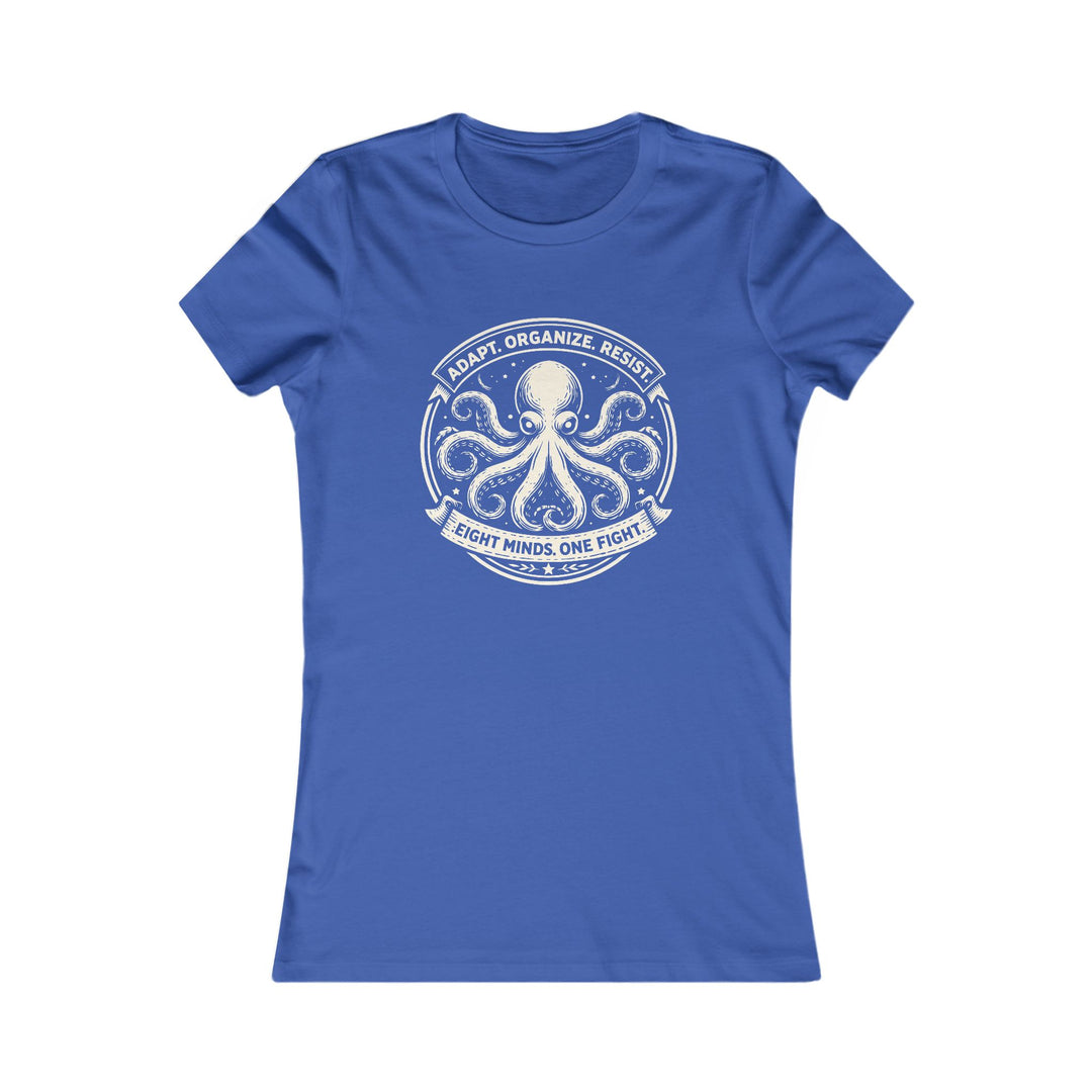 Adapt. Organize. Resist. Octopus – Women’s Fitted T-Shirt