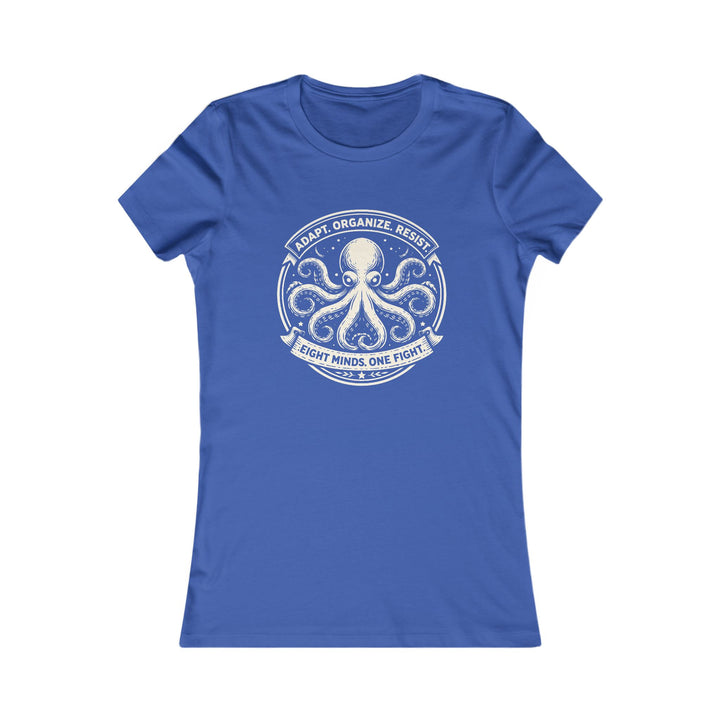 Adapt. Organize. Resist. Octopus – Women’s Fitted T-Shirt