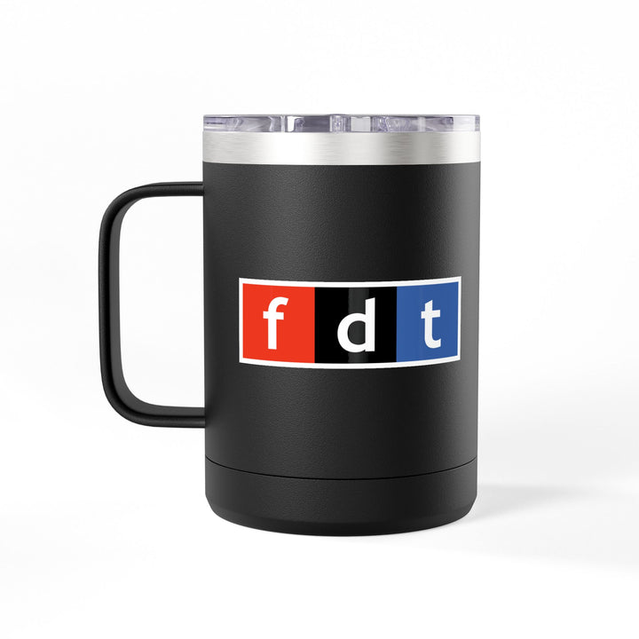 FDT NPR Radio Style Graphic – Coffee Mug Tumbler, 15oz