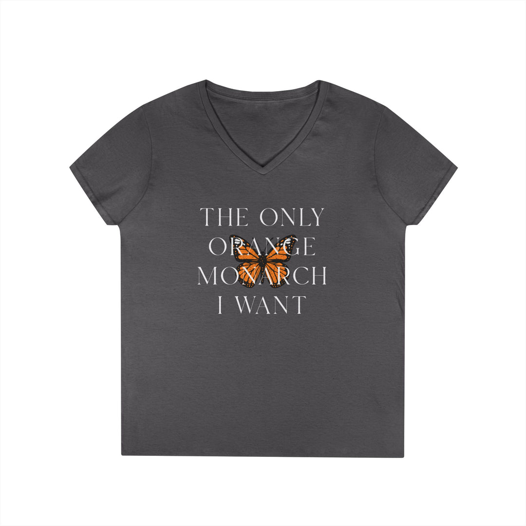 The Only Orange Monarch I Want Graphic - Women's V-Neck T-Shirt