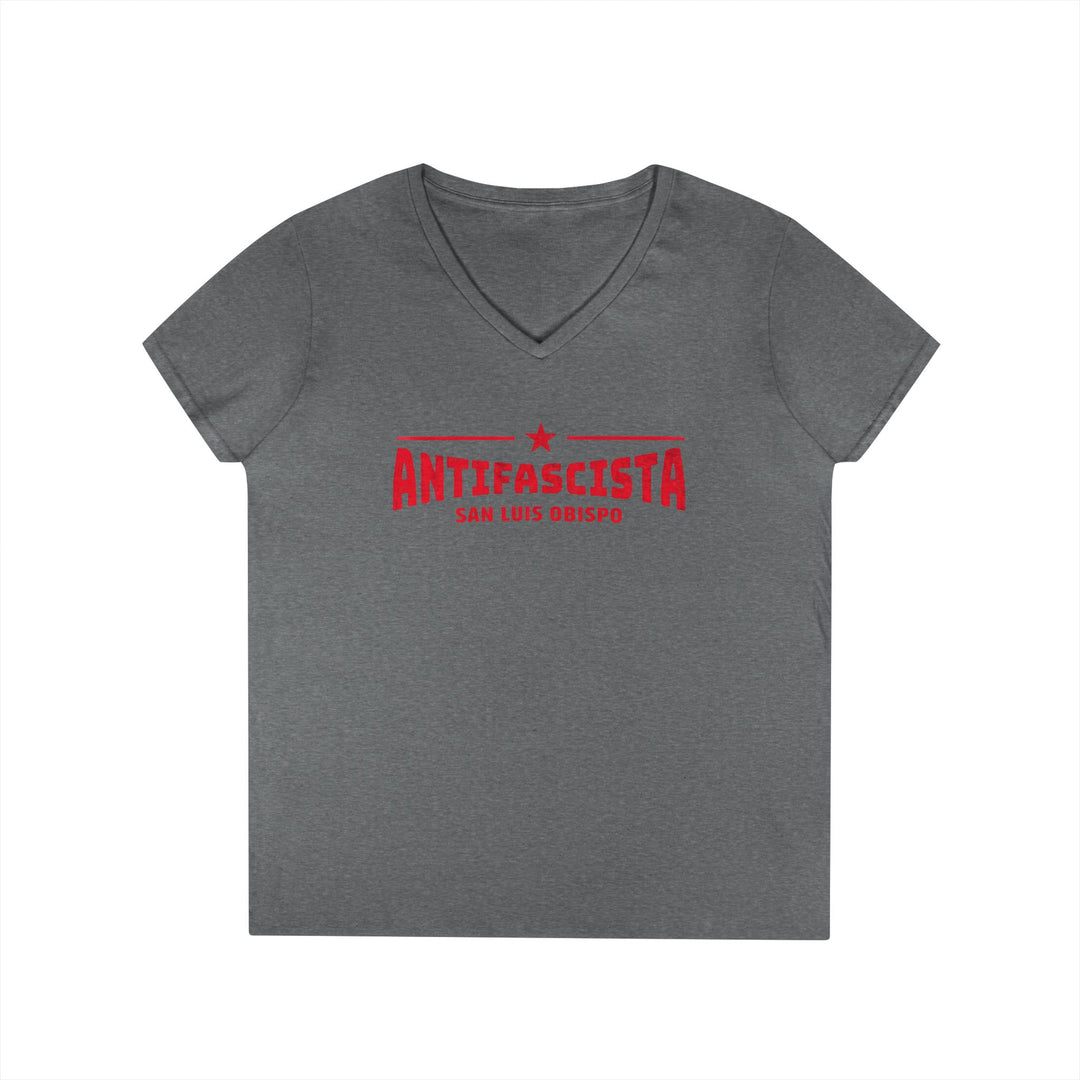 Antifascisita San Luis Obispo - Women’s V-Neck T-Shirt