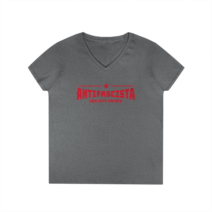 Antifascisita San Luis Obispo - Women’s V-Neck T-Shirt