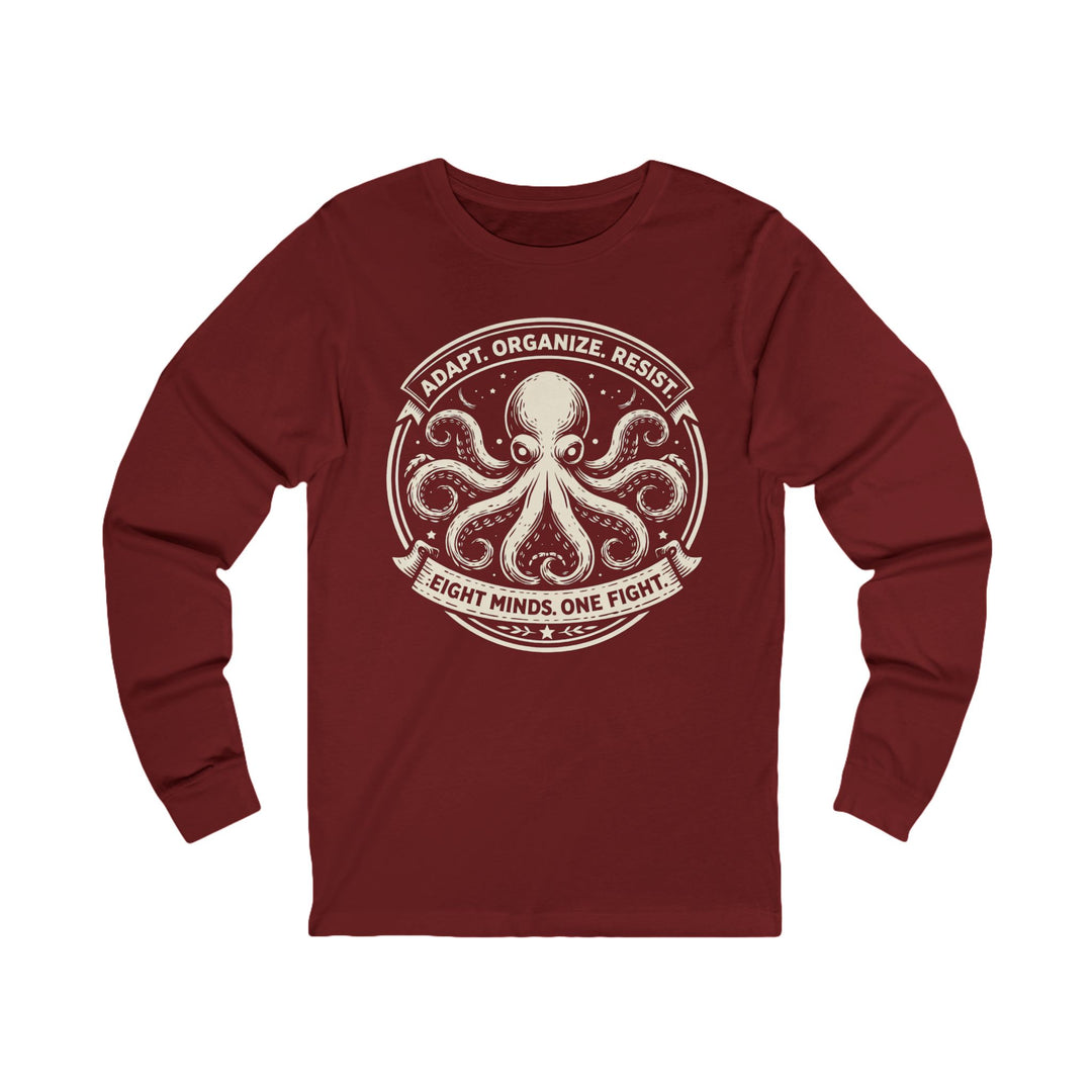 Adapt. Organize. Resist. Octopus – Unisex Long Sleeve Shirt