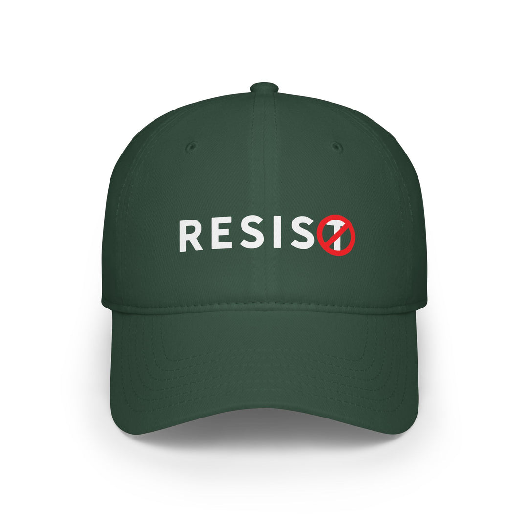 RESIST with Slashed T Symbol - Cotton Baseball Cap