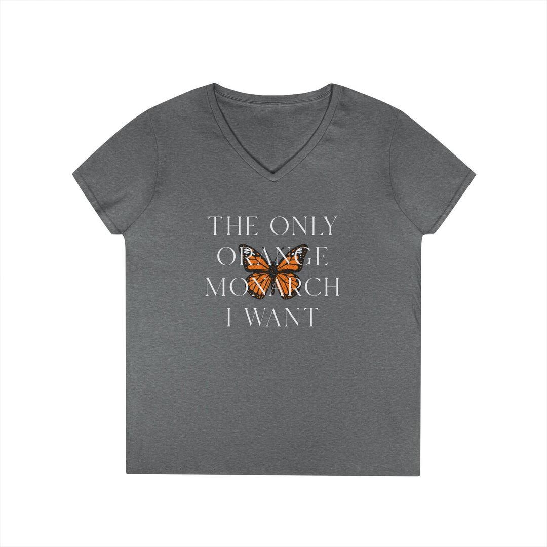 The Only Orange Monarch I Want Graphic - Women's V-Neck T-Shirt