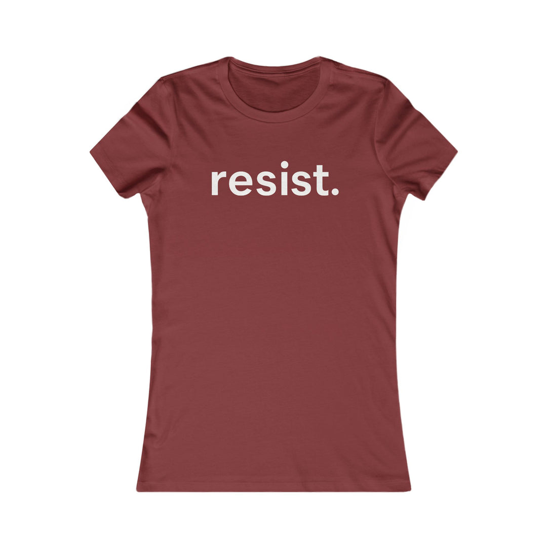Resist. – Women’s Fitted T-Shirt