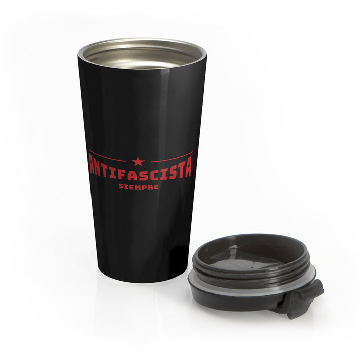 Antifascista Siempre Red Star – Stainless Steel Insulated Travel Tumbler, 15 oz