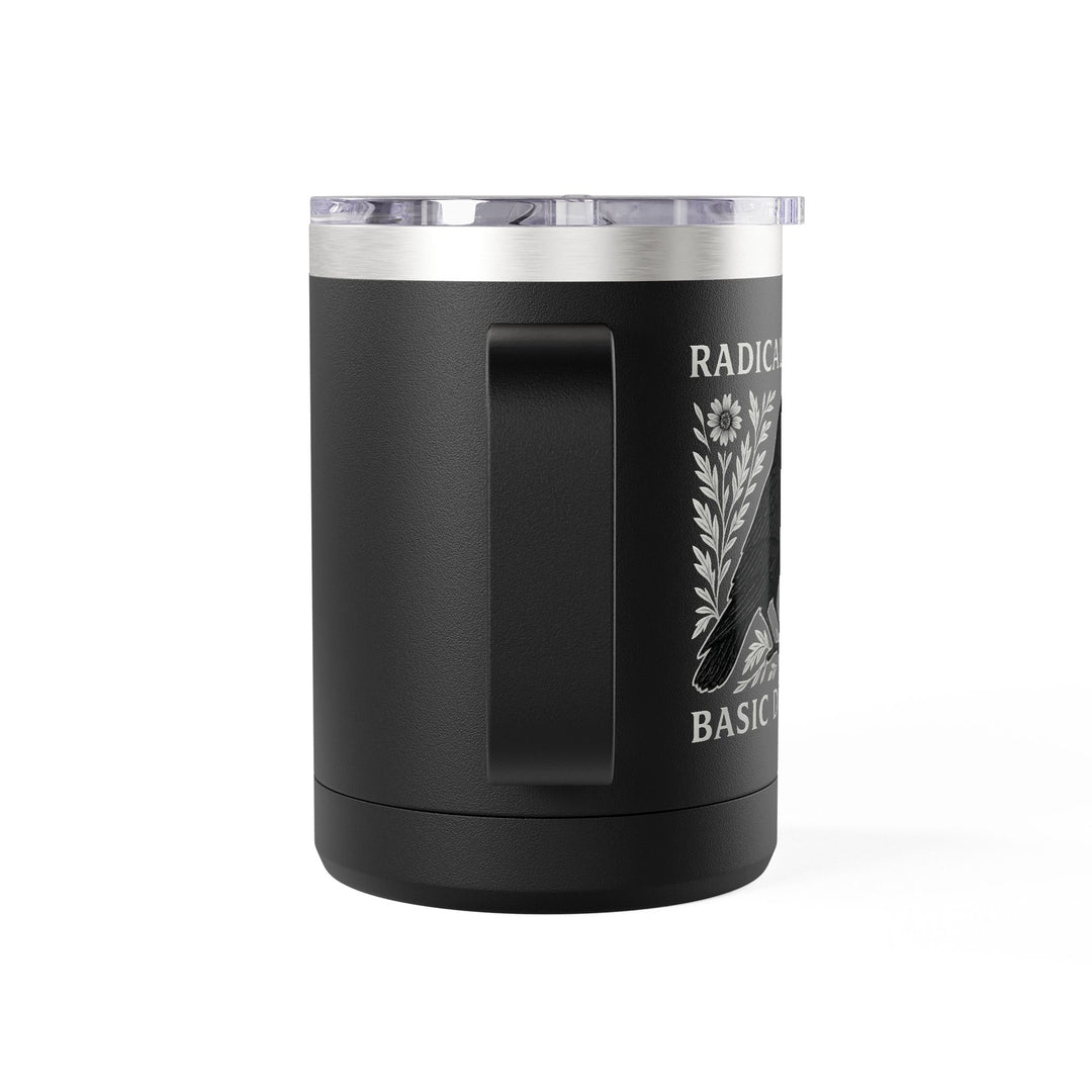 Radicalized By Basic Decency - Crow – Coffee Mug Tumbler, 15oz
