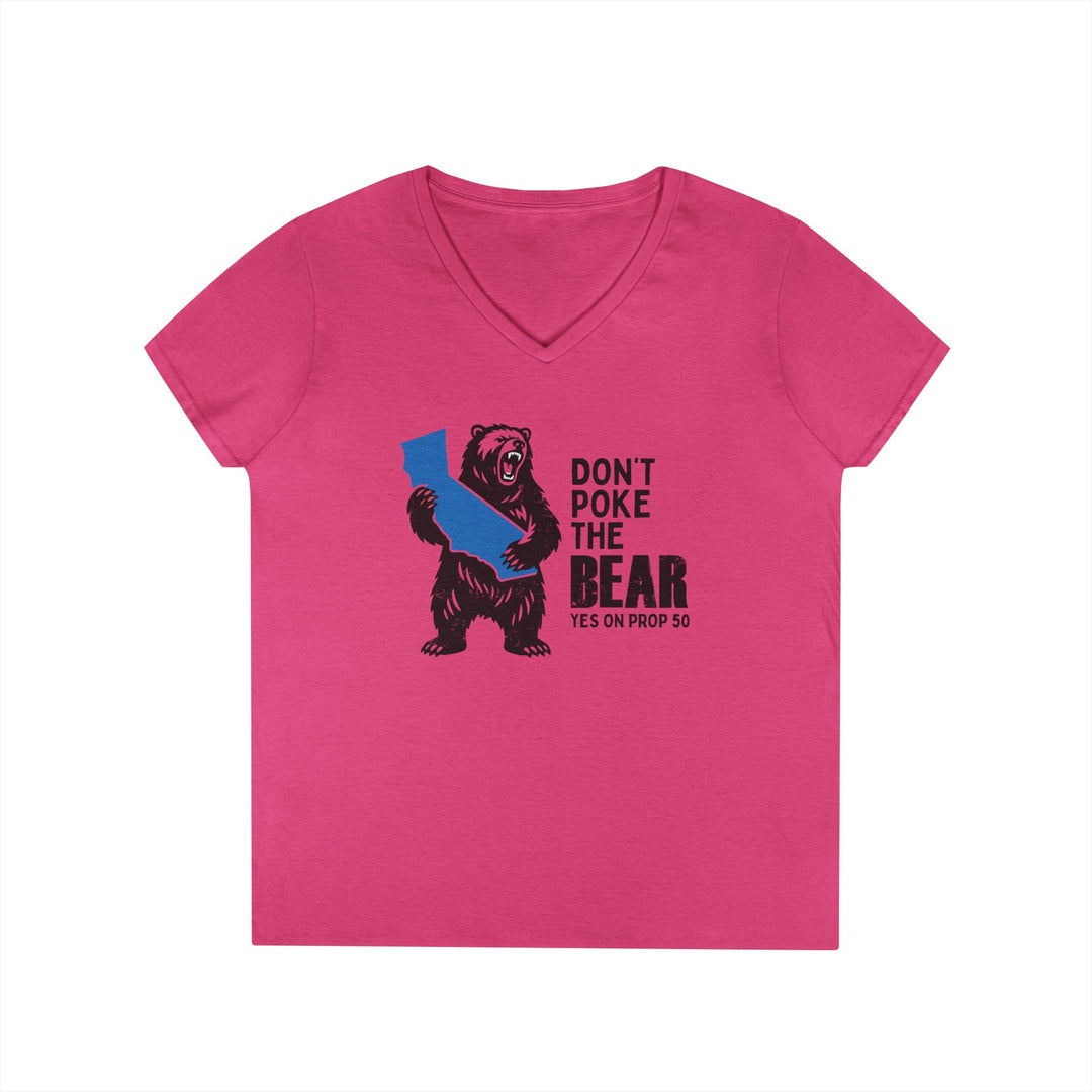 Don't Poke the Bear – Women's V-Neck T-Shirt