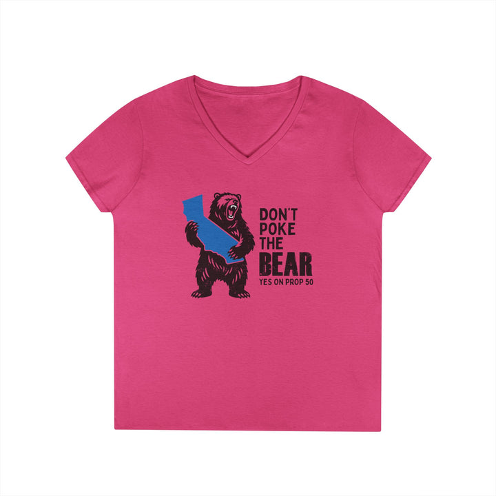 Don't Poke the Bear – Women's V-Neck T-Shirt